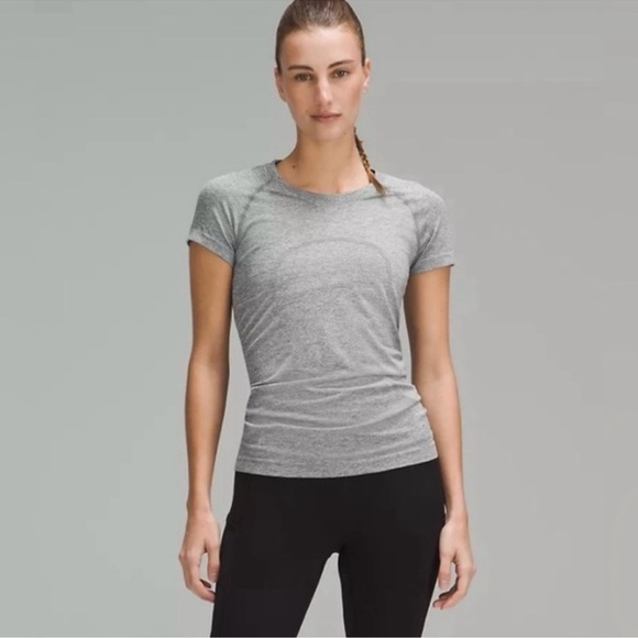 Lululemon Swiftly Tech 2.0 Short Sleeve Shirt Slate Gray Size 14 NWT - Picture 1 of 12